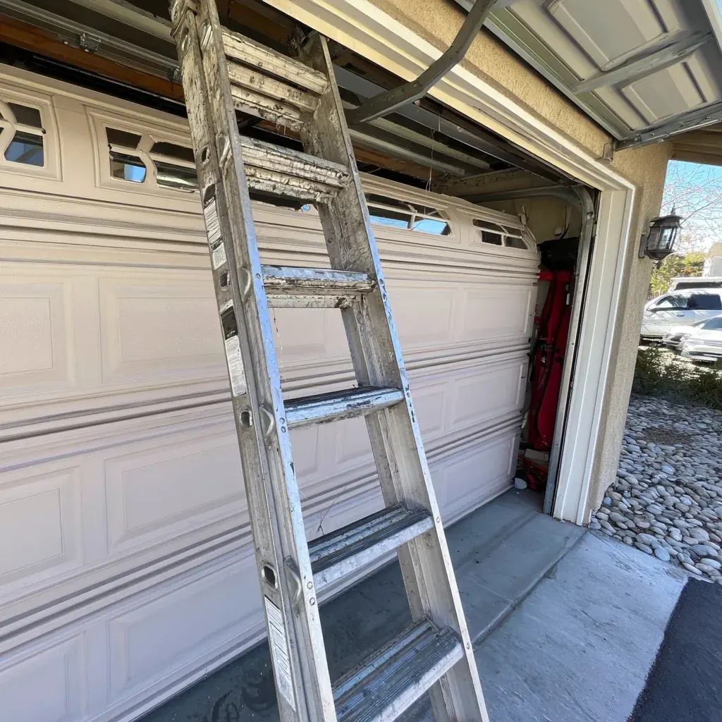 Emergency Garage Door Repair on a Fishers, Indiana garage door